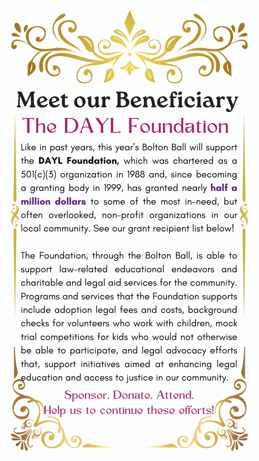 About the DAYL Foundation 